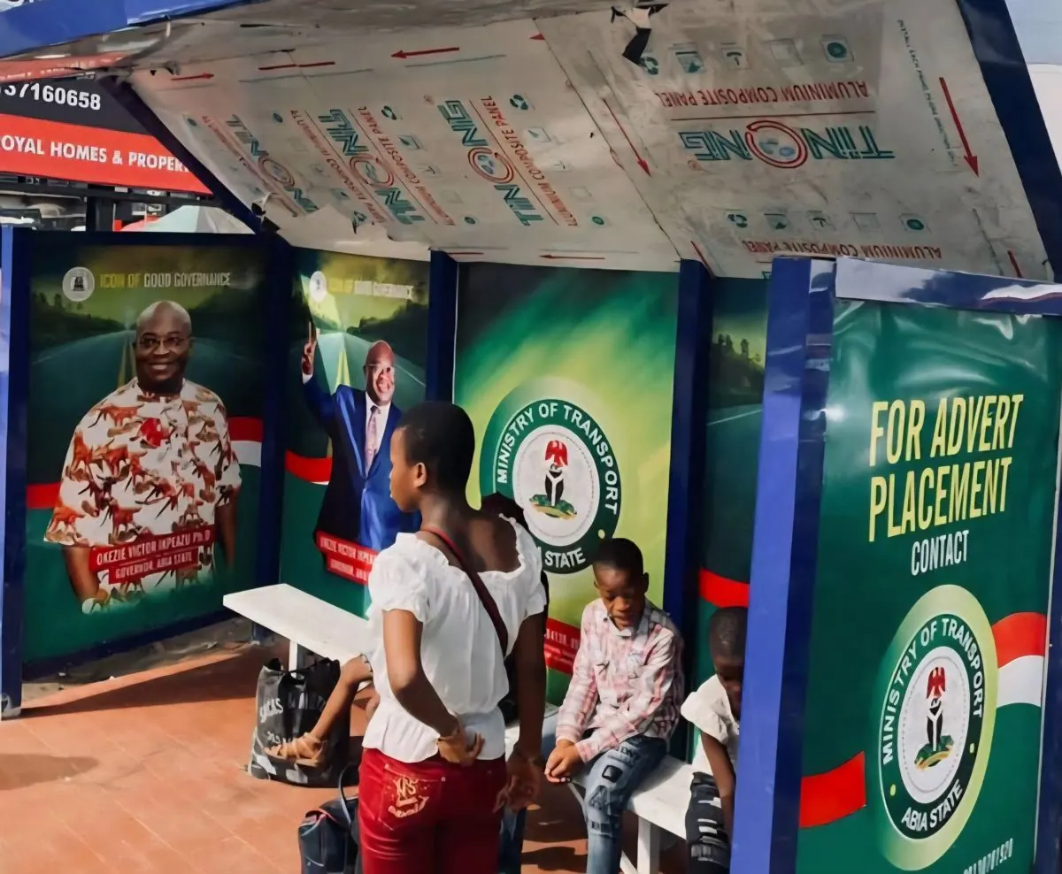 Solar-powered bus shelter, Abia State
